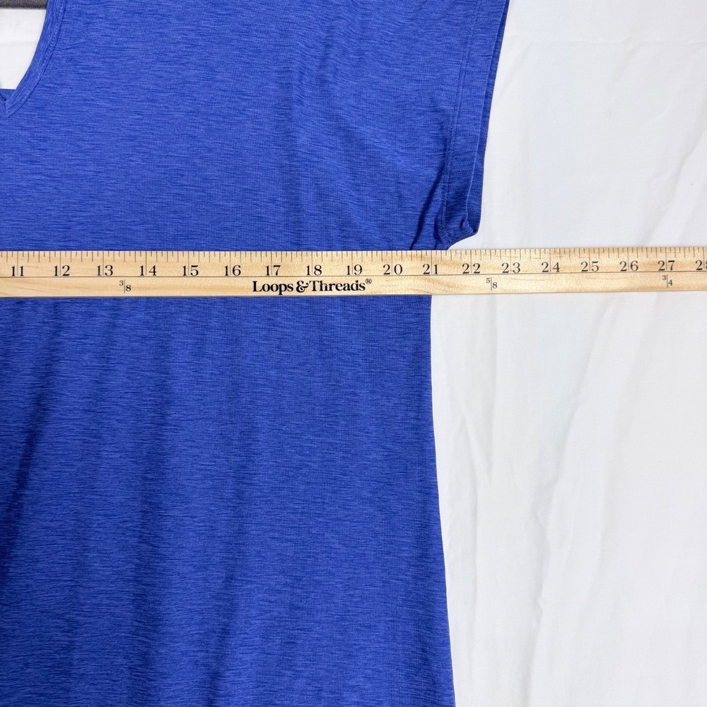 Tuff Athletics Sport Shirts Lot 2xL 1xM Blue Teal Purple Moisture Wicking Yoga - Picture 14 of 16
